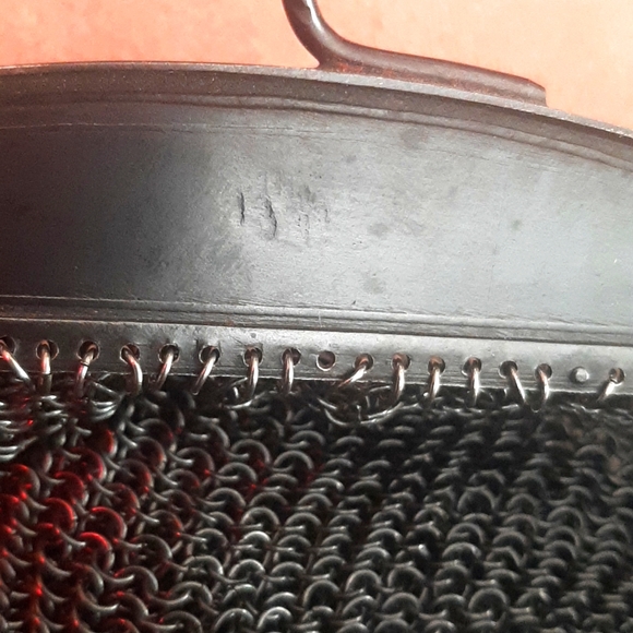 Vintage unmarked gun metal Mesh Purse - Picture 4 of 4